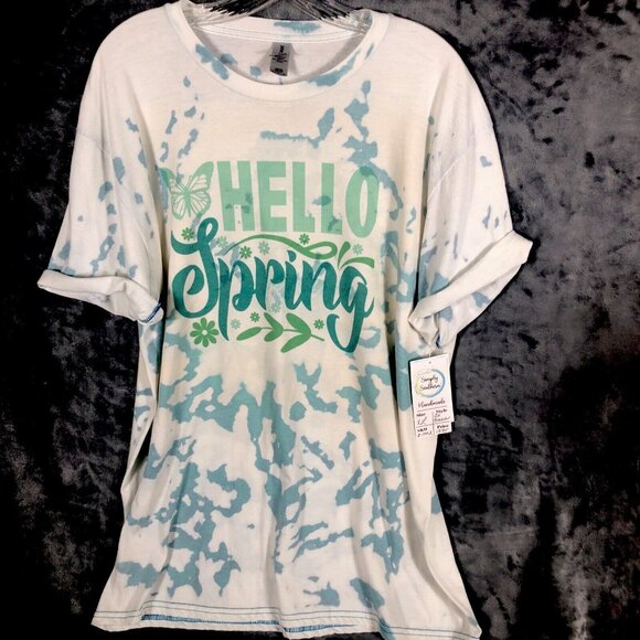 Women’s Tops Hello Spring Size Extra Large T Shirt - Picture 1 of 9